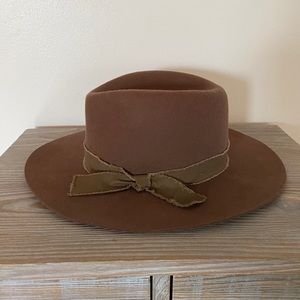 Sole society wide brimmed wool hat